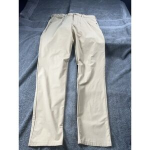 Tommy Bahama Mens Gray Performance Chino Pants Size 32x32 Flat Front Stretch